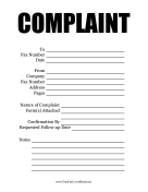 Complaint