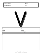Monogram Fax Cover V