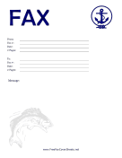 Nautical Fax Cover