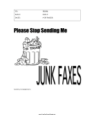 Stop Junk Faxes