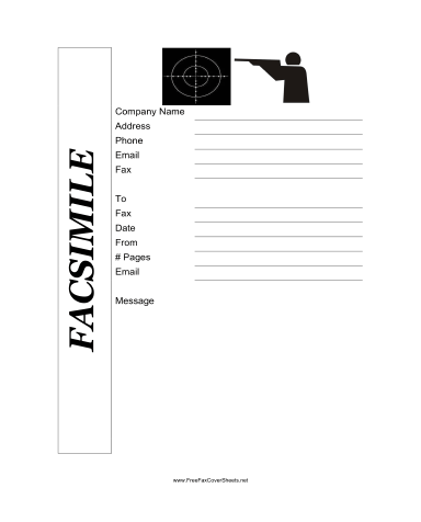 Shooting Range Fax Cover Sheet