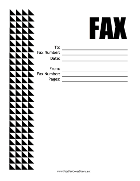 Triangles Fax Cover Sheet