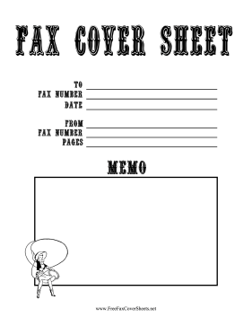Western Fax Cover Sheet