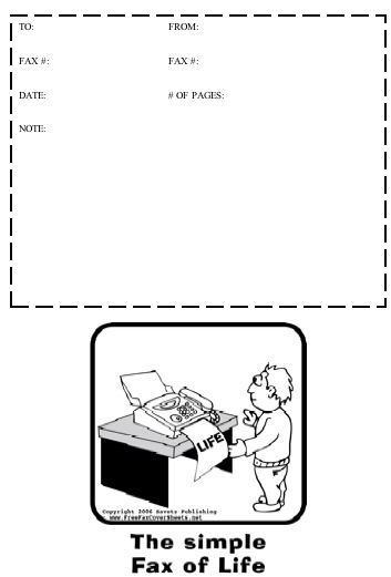 Cartoon #4 Fax Cover Sheet
