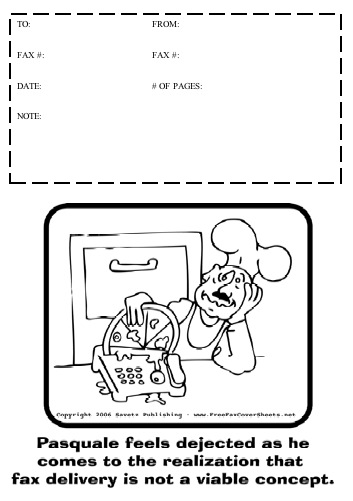 Cartoon #7 Fax Cover Sheet