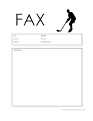 Hockey fax cover sheet