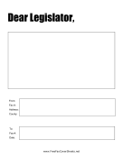 Dear Legislator