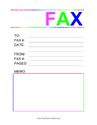 Fax Large Font Color