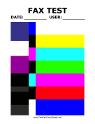 Fax Test Multicolor