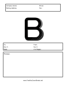 Monogram Fax Cover B
