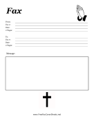 Prayer Fax Cover