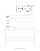 Simple Fax Lined