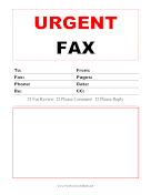 Urgent Fax Large Print