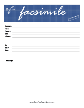 Blueprint Fax Cover Sheet