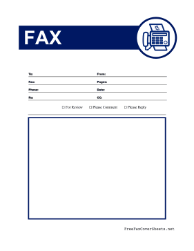 Colorful Fax Machine Icon Fax Cover Sheet