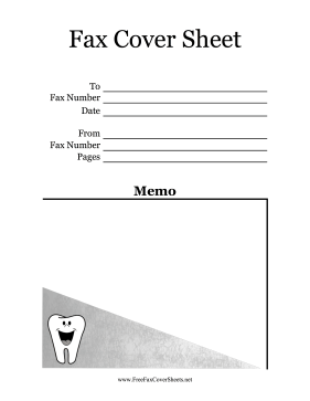 Dentistry Fax Cover Sheet