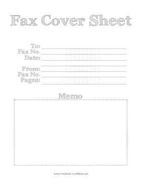 Doodle Fax Fax Cover Sheet