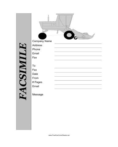 Farm Fax Cover Sheet