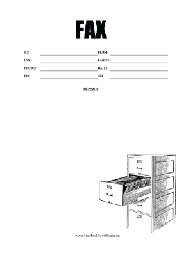 File Cabinet Fax Cover Sheet