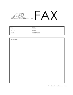 Golf Fax Cover Sheet