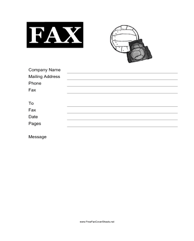 Volleyball Fax Cover Sheet
