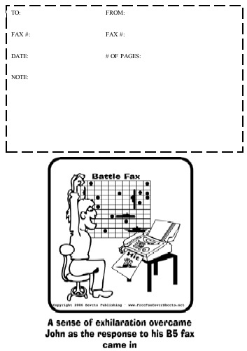 Cartoon #1 Fax Cover Sheet
