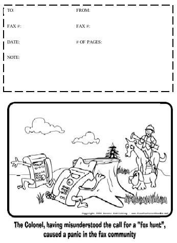Cartoon #15 Fax Cover Sheet