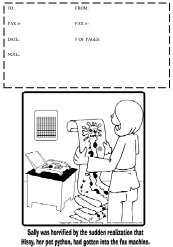 Cartoon #17 Fax Cover Sheet