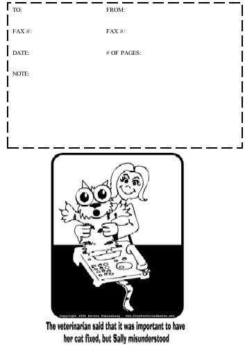 Cartoon #2 Fax Cover Sheet