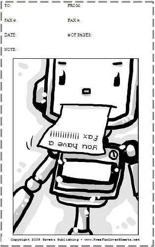 Cartoon #22 Fax Cover Sheet