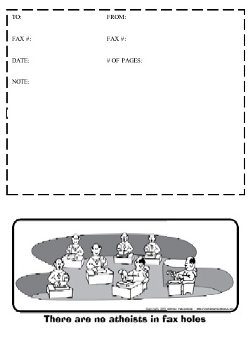 Cartoon #3 Fax Cover Sheet