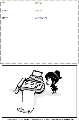 Cartoon #33 Fax Cover Sheet