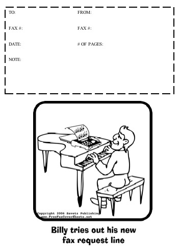 Cartoon #6 Fax Cover Sheet