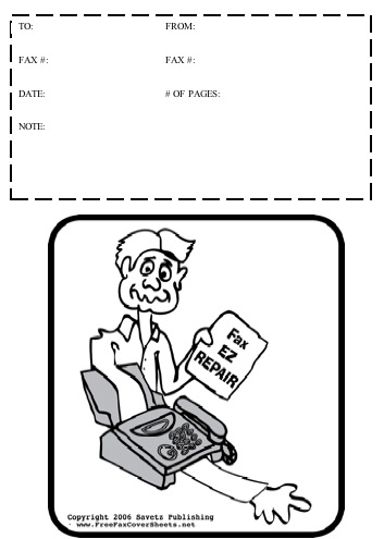 Cartoon #8 Fax Cover Sheet