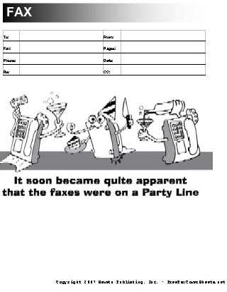 Party Fax Cover Sheet