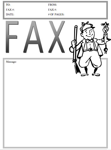 Hunter Fax Cover Sheet