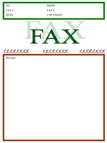 Ibis Fax Cover Sheet