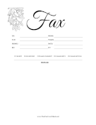 Acorn Design fax cover sheet