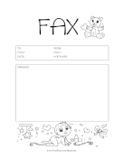 Baby Fax fax cover sheet