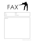 Billiards fax cover sheet