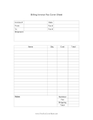 Billing Invoice Fax