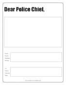 Dear Police Chief