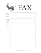 Deer Design fax cover sheet
