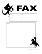 Dragon And Knight fax cover sheet