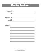 Meeting Reminder