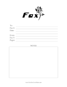 Fax Rose fax cover sheet