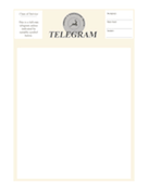 Full Page Old Telegram