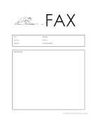 Golf fax cover sheet