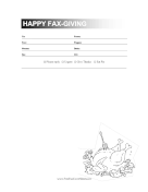 Happy Fax-Giving fax cover sheet