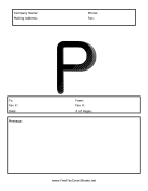 Monogram Fax Cover P